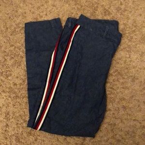 Old Navy Denim Pants with Side Stripes